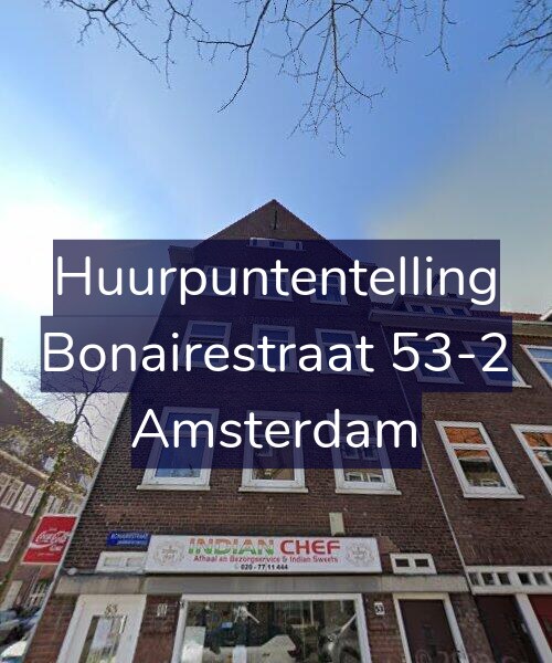 Foto gevel Huurpuntentelling voor Bonairestraat 53-2, Amsterdam