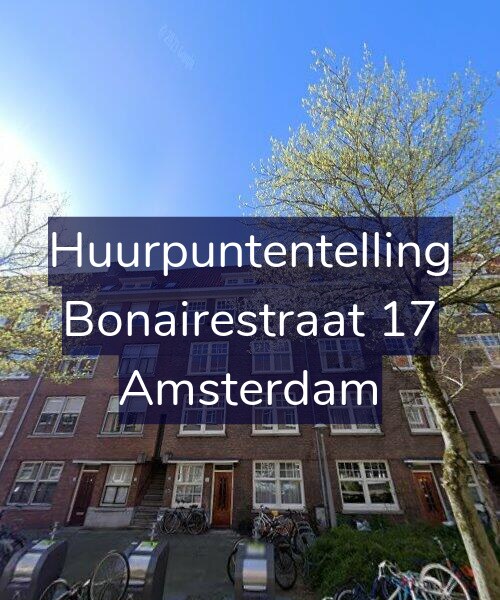 Foto gevel Huurpuntentelling voor Bonairestraat 17, Amsterdam