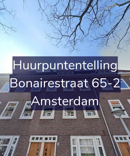 Foto gevel Huurpuntentelling voor Bonairestraat 65-2, Amsterdam