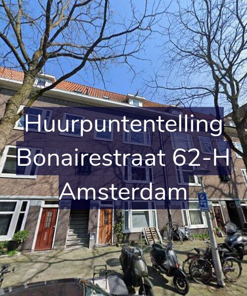 Foto gevel Huurpuntentelling voor Bonairestraat 62-H, Amsterdam