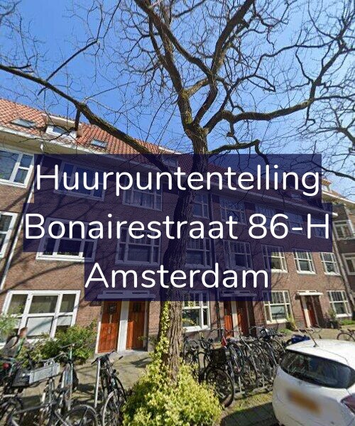 Foto gevel Huurpuntentelling voor Bonairestraat 86-H, Amsterdam