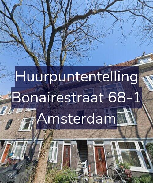 Foto gevel Huurpuntentelling voor Bonairestraat 68-1, Amsterdam