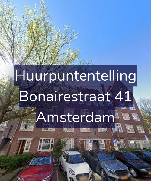 Foto gevel Huurpuntentelling voor Bonairestraat 41, Amsterdam