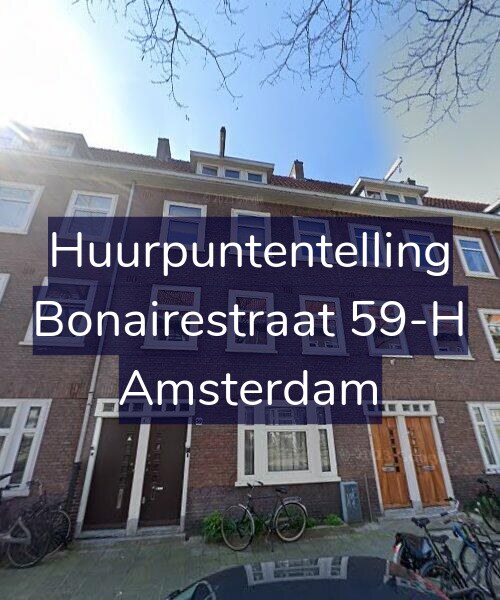 Foto gevel Huurpuntentelling voor Bonairestraat 59-H, Amsterdam