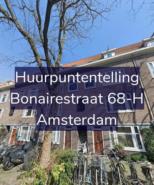 Foto gevel Huurpuntentelling voor Bonairestraat 68-H, Amsterdam