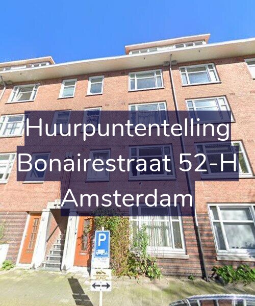 Foto gevel Huurpuntentelling voor Bonairestraat 52-H, Amsterdam