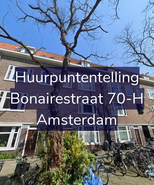 Foto gevel Huurpuntentelling voor Bonairestraat 70-H, Amsterdam