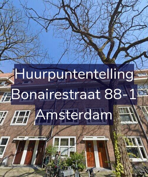 Foto gevel Huurpuntentelling voor Bonairestraat 88-1, Amsterdam