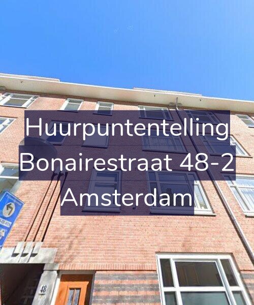 Foto gevel Huurpuntentelling voor Bonairestraat 48-2, Amsterdam