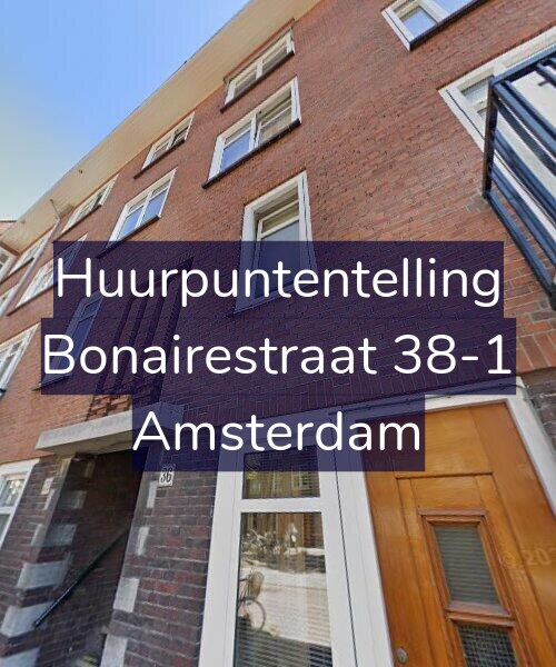 Foto gevel Huurpuntentelling voor Bonairestraat 38-1, Amsterdam