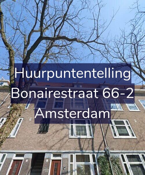 Foto gevel Huurpuntentelling voor Bonairestraat 66-2, Amsterdam