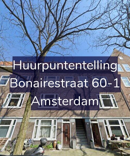 Foto gevel Huurpuntentelling voor Bonairestraat 60-1, Amsterdam