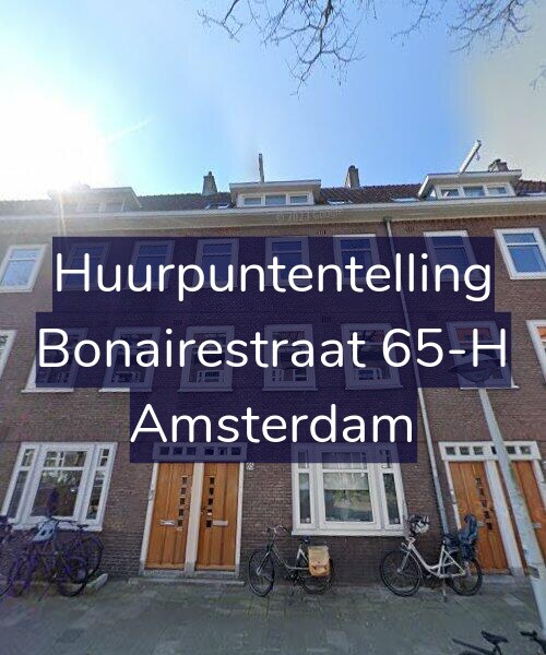 Foto gevel Huurpuntentelling voor Bonairestraat 65-H, Amsterdam