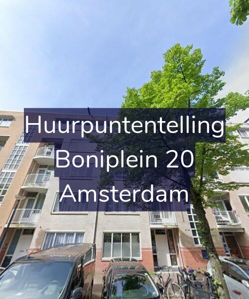 Foto gevel Huurpuntentelling voor Boniplein 20, Amsterdam