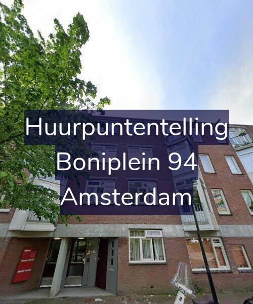 Foto gevel Huurpuntentelling voor Boniplein 94, Amsterdam