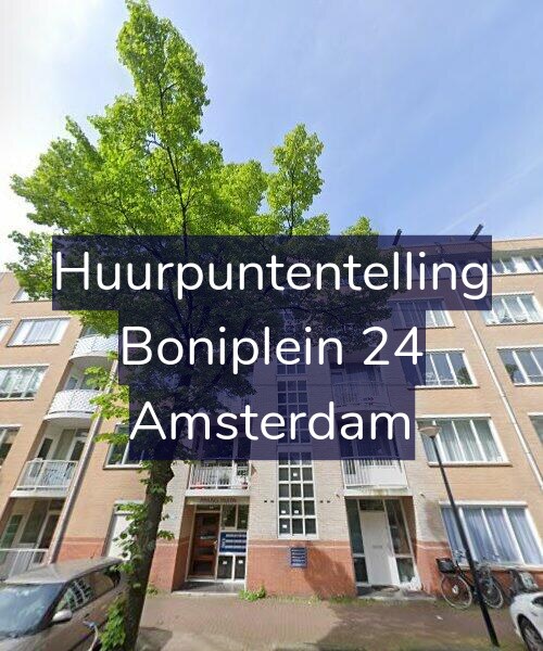 Foto gevel Huurpuntentelling voor Boniplein 24, Amsterdam
