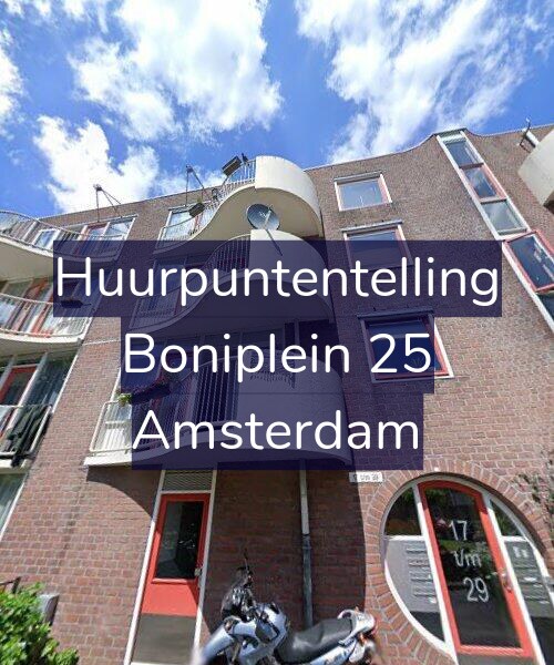 Foto gevel Huurpuntentelling voor Boniplein 25, Amsterdam