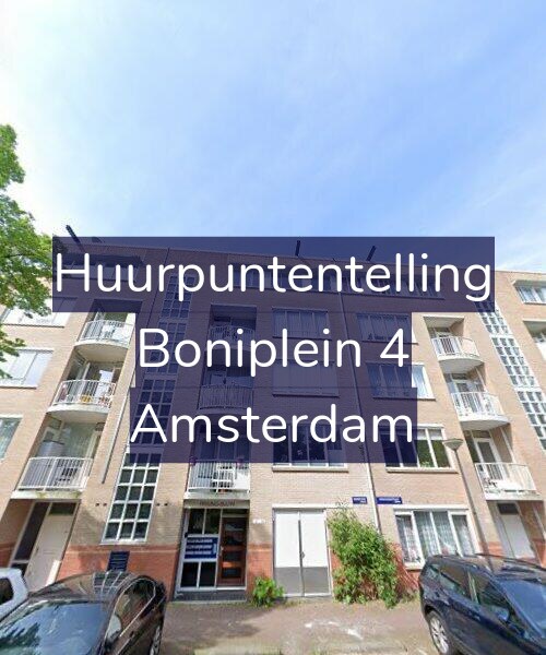 Foto gevel Huurpuntentelling voor Boniplein 4, Amsterdam