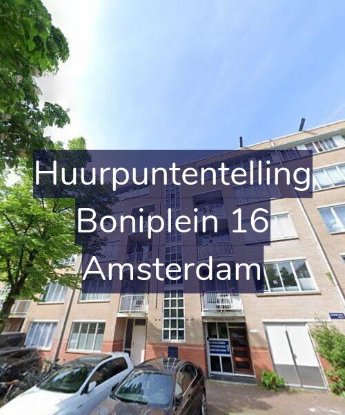 Foto gevel Huurpuntentelling voor Boniplein 16, Amsterdam