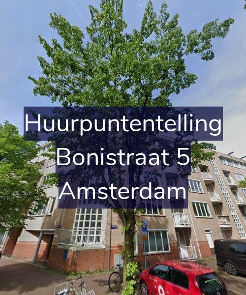 Foto gevel Huurpuntentelling voor Bonistraat 5, Amsterdam