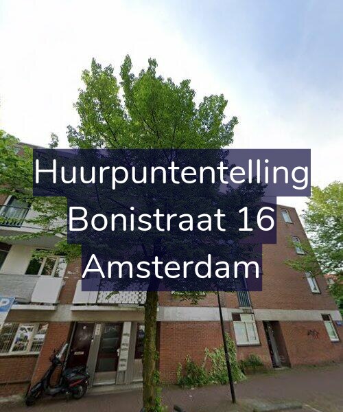 Foto gevel Huurpuntentelling voor Bonistraat 16, Amsterdam