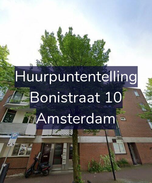 Foto gevel Huurpuntentelling voor Bonistraat 10, Amsterdam
