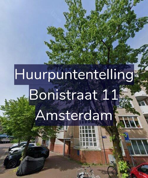 Foto gevel Huurpuntentelling voor Bonistraat 11, Amsterdam