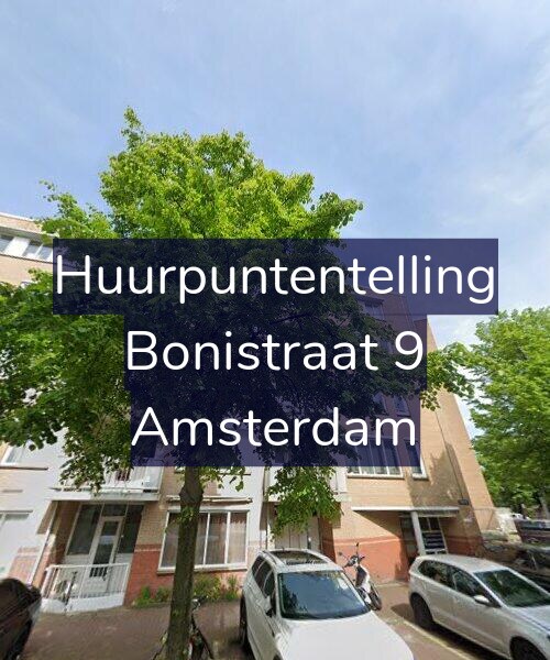Foto gevel Huurpuntentelling voor Bonistraat 9, Amsterdam