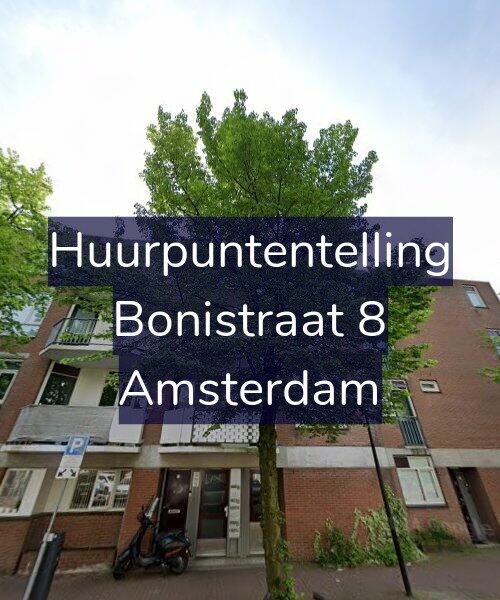 Foto gevel Huurpuntentelling voor Bonistraat 8, Amsterdam
