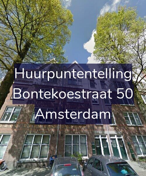 Foto gevel Huurpuntentelling voor Bontekoestraat 50, Amsterdam