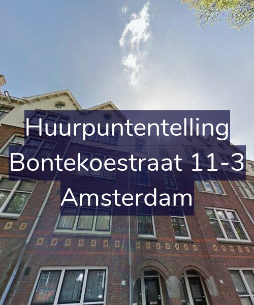 Foto gevel Huurpuntentelling voor Bontekoestraat 11-3, Amsterdam