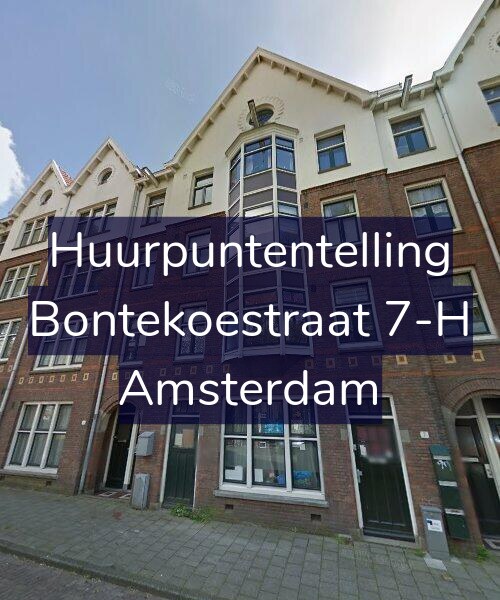 Foto gevel Huurpuntentelling voor Bontekoestraat 7-H, Amsterdam