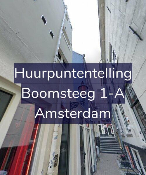 Foto gevel Huurpuntentelling voor Boomsteeg 1-A, Amsterdam