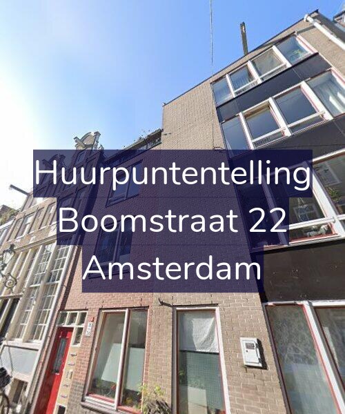 Foto gevel Huurpuntentelling voor Boomstraat 22, Amsterdam