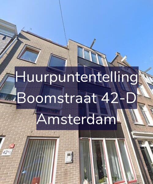 Foto gevel Huurpuntentelling voor Boomstraat 42-D, Amsterdam