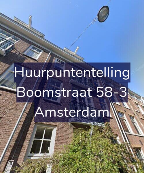 Foto gevel Huurpuntentelling voor Boomstraat 58-3, Amsterdam