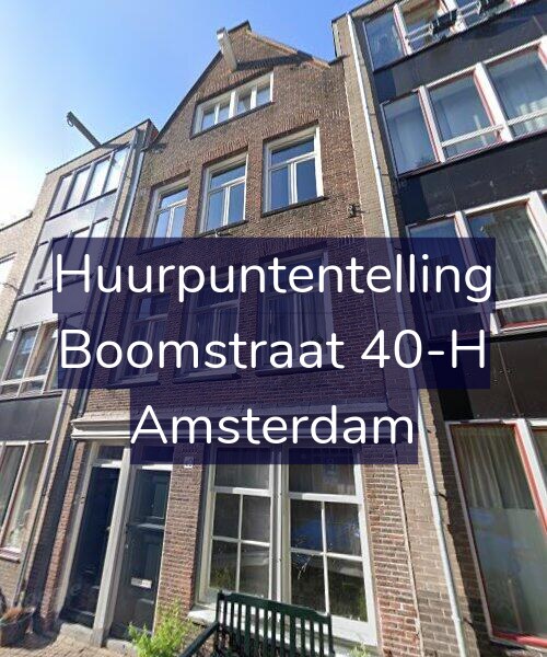Foto gevel Huurpuntentelling voor Boomstraat 40-H, Amsterdam