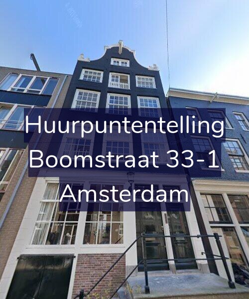 Foto gevel Huurpuntentelling voor Boomstraat 33-1, Amsterdam