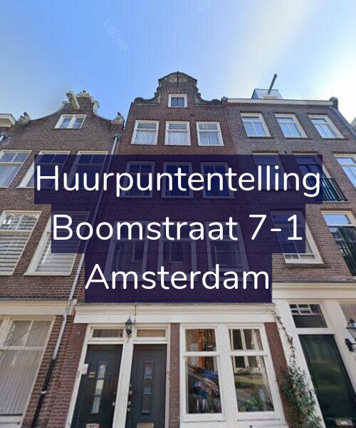Foto gevel Huurpuntentelling voor Boomstraat 7-1, Amsterdam