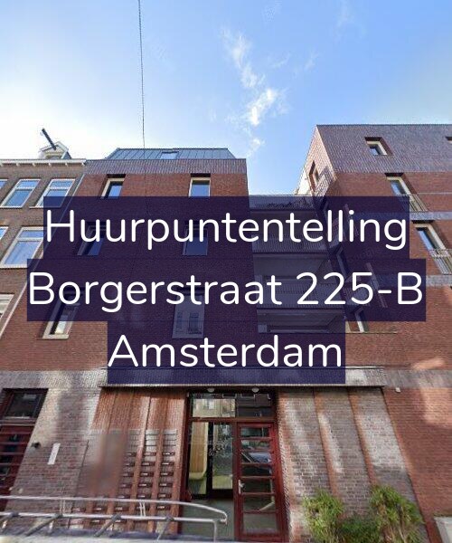 Foto gevel Huurpuntentelling voor Borgerstraat 225-B, Amsterdam