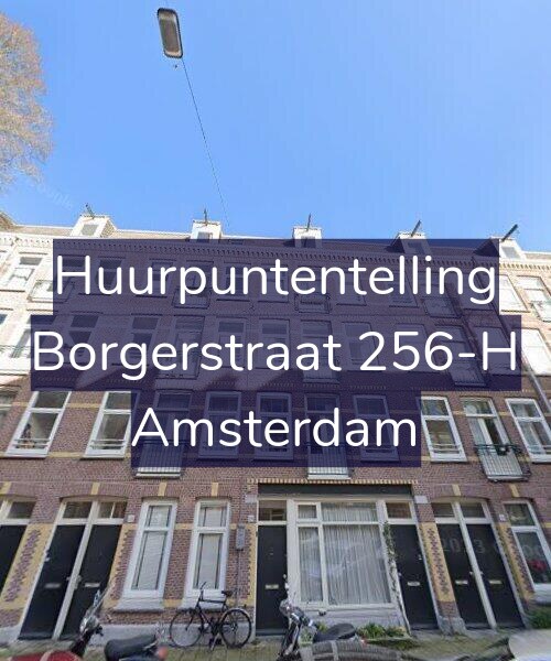 Foto gevel Huurpuntentelling voor Borgerstraat 256-H, Amsterdam