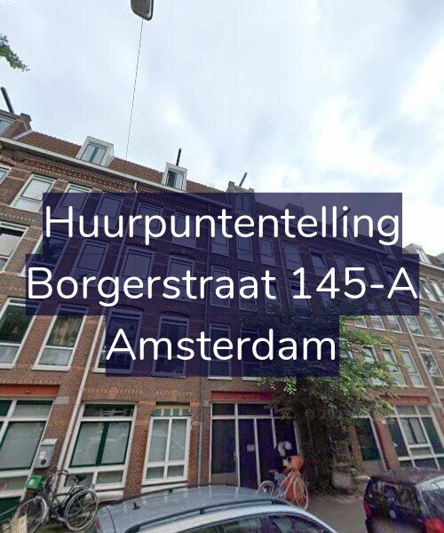 Foto gevel Huurpuntentelling voor Borgerstraat 145-A, Amsterdam