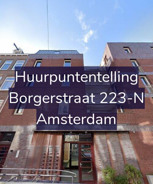 Foto gevel Huurpuntentelling voor Borgerstraat 223-N, Amsterdam
