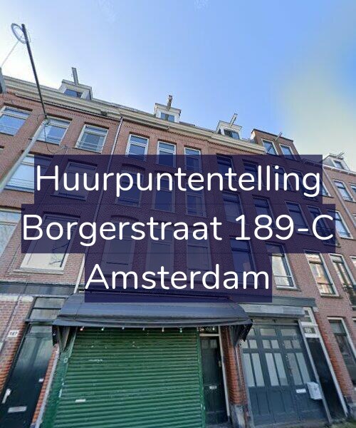 Foto gevel Huurpuntentelling voor Borgerstraat 189-C, Amsterdam