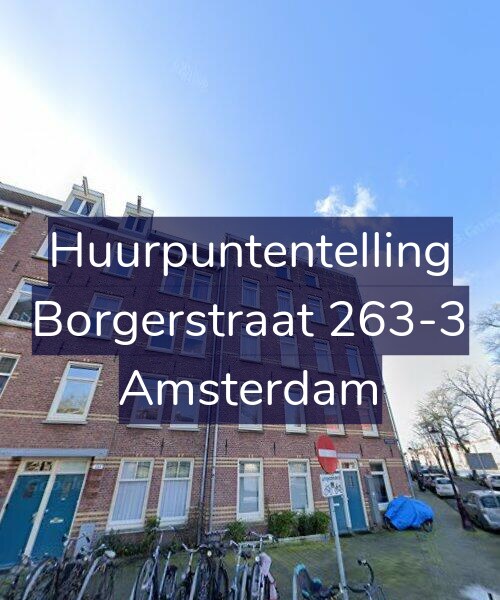 Foto gevel Huurpuntentelling voor Borgerstraat 263-3, Amsterdam