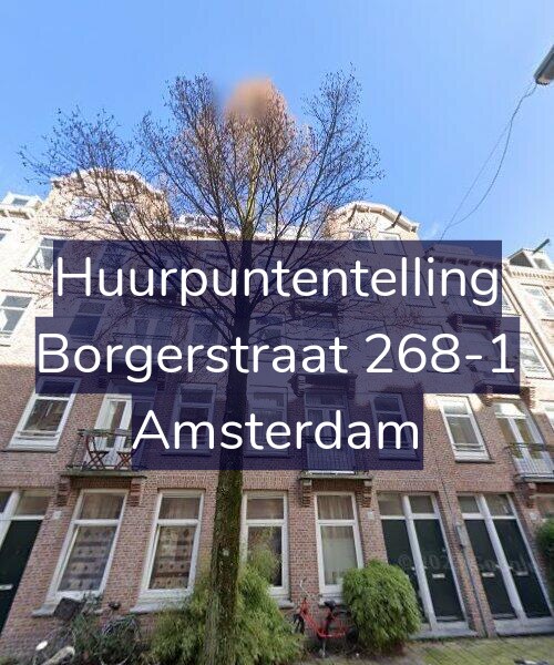 Foto gevel Huurpuntentelling voor Borgerstraat 268-1, Amsterdam