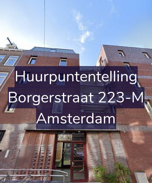 Foto gevel Huurpuntentelling voor Borgerstraat 223-M, Amsterdam