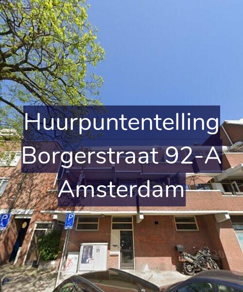Foto gevel Huurpuntentelling voor Borgerstraat 92-A, Amsterdam