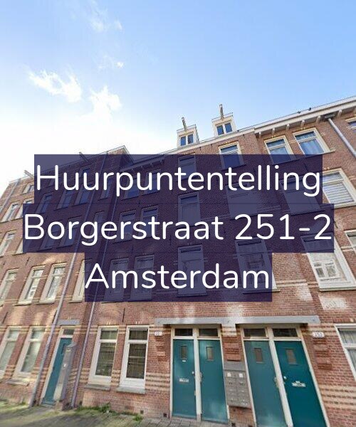 Foto gevel Huurpuntentelling voor Borgerstraat 251-2, Amsterdam