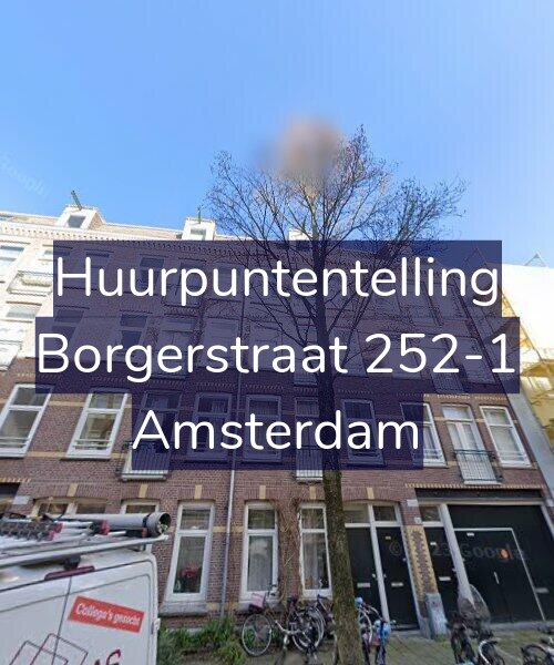 Foto gevel Huurpuntentelling voor Borgerstraat 252-1, Amsterdam